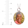 Thumbnail Image 3 of Medium Oval Photo Charm Necklace 10K Rose Gold 18&quot;