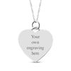 Thumbnail Image 2 of Medium Heart Photo Charm Necklace Sterling Silver 18&quot;
