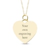 Thumbnail Image 2 of Medium Heart Photo Charm Necklace 10K Yellow Gold 18&quot;