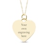 Thumbnail Image 1 of Medium Heart Photo Charm Necklace 10K Yellow Gold 18"