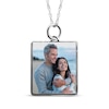 Thumbnail Image 0 of Medium Rectangle Photo Charm Necklace Sterling Silver 18"