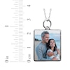 Thumbnail Image 3 of Medium Rectangle Photo Charm Necklace Sterling Silver 18&quot;