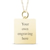 Thumbnail Image 2 of Medium Rectangle Photo Charm Necklace 10K Yellow Gold 18&quot;