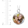 Thumbnail Image 3 of Medium Round Photo Charm Necklace Sterling Silver 18&quot;
