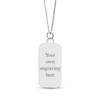 Thumbnail Image 2 of Men's Photo Dog Tag Necklace Sterling Silver 22&quot;