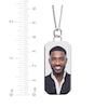 Thumbnail Image 3 of Men's Photo Dog Tag Necklace 10K White Gold 22&quot;