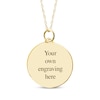 Thumbnail Image 2 of Double Round Photo & Handwritten Message Charm Swivel Necklace 10K Yellow Gold 18&quot;