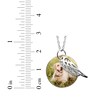 Thumbnail Image 3 of Round Photo & Wing Charms Necklace 10K White Gold 18&quot;