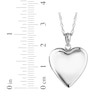 Thumbnail Image 2 of Heart Photo Locket Necklace Sterling Silver 18"
