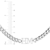 Thumbnail Image 1 of Initials Cuban Curb Chain Necklace Sterling Silver 18"