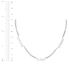 Thumbnail Image 2 of Three-Name Curb Chain Necklace Sterling Silver 18&quot;