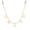 Thumbnail Image 1 of Diamond Station Name Necklace 1/8 ct tw 10K Yellow Gold 18&quot;