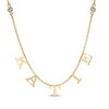 Thumbnail Image 1 of Diamond Station Name Necklace 1/8 ct tw 14K Yellow Gold 18&quot;