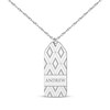 Thumbnail Image 1 of Patterned Necklace Sterling Silver 22&quot;