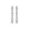 Thumbnail Image 2 of KAY Lab-Grown Diamonds Marquise & Round-Cut Hoop Earrings 1-1/2 ct tw 10K White Gold