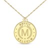 Thumbnail Image 1 of Roman Numeral, Initial & Name Disc Necklace 10K Yellow Gold 22&quot;