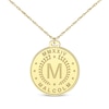 Thumbnail Image 1 of Roman Numeral, Initial & Name Disc Necklace 14K Yellow Gold 22&quot;