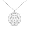 Thumbnail Image 1 of Roman Numeral, Initial & Name Disc Necklace Sterling Silver 22&quot;