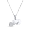 Thumbnail Image 2 of Diamond Accent Cowboy Hat Necklace Sterling Silver 18&quot;