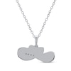 Thumbnail Image 3 of Diamond Accent Cowboy Hat Necklace Sterling Silver 18&quot;