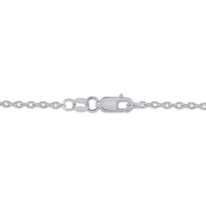 Main Image 4 of Diamond Accent Cowboy Hat Necklace Sterling Silver 18&quot;
