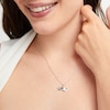 Thumbnail Image 5 of Diamond Accent Cowboy Hat Necklace Sterling Silver 18&quot;