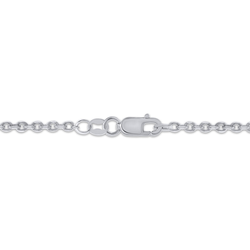 Main Image 4 of Diamond Treble Clef Necklace 1/10 ct tw 10K White Gold 18&quot;