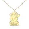 Thumbnail Image 1 of Cow Diamond Accent Necklace 14K Yellow Gold 18&quot;