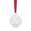 Thumbnail Image 1 of Engravable Dog Paw Ornament Sterling Silver
