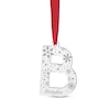 Thumbnail Image 1 of Engravable Snowflake Initial Ornament Sterling Silver