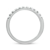 Thumbnail Image 3 of Round-Cut White Lab-Created Sapphire Engravable Ring Sterling Silver
