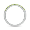 Thumbnail Image 3 of Round-Cut Peridot Engravable Ring Sterling Silver