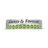Thumbnail Image 4 of Round-Cut Peridot Engravable Ring Sterling Silver