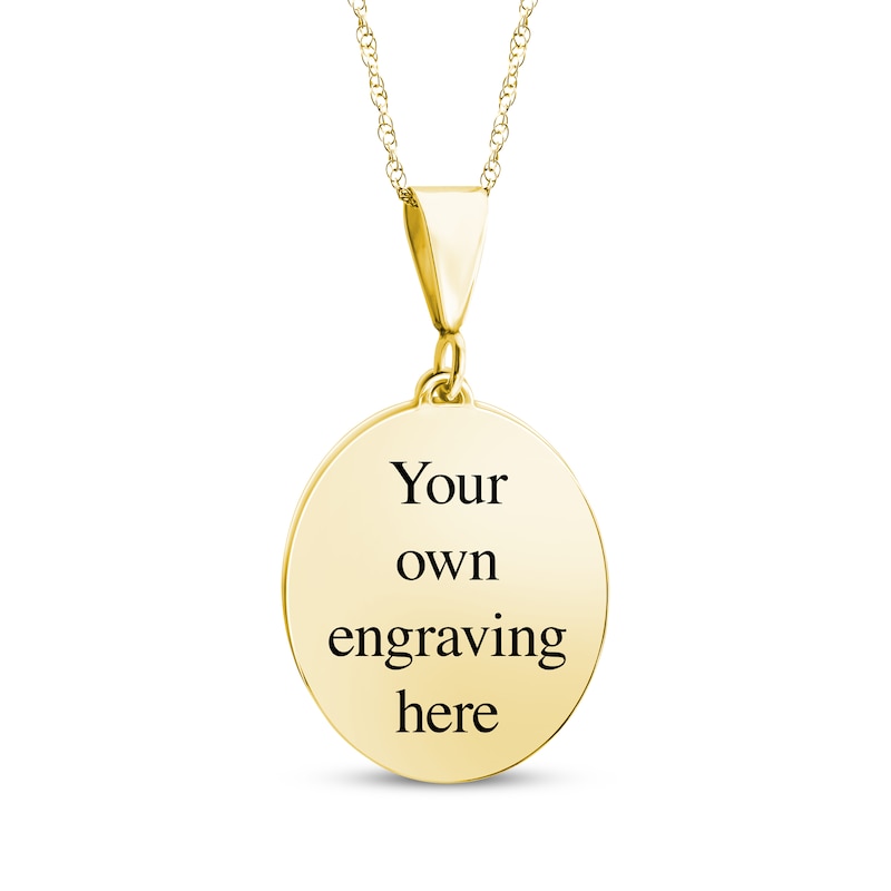 Main Image 2 of Our Lady of Guadalupe Photo Necklace 10K Yellow Gold 18&quot;