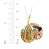 Thumbnail Image 3 of Our Lady of Guadalupe Photo Necklace 10K Yellow Gold 18&quot;