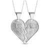 Thumbnail Image 0 of "Te Amo" Heart Necklace Set Sterling Silver 18"