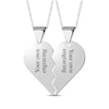 Thumbnail Image 1 of "Te Amo" Heart Necklace Set Sterling Silver 18"