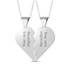 Thumbnail Image 2 of Te Amo Heart Necklace Set Sterling Silver 18&quot;