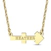 Thumbnail Image 1 of Engravable &quot;Sagittarius&quot; Zodiac Sign Necklace 10K Yellow Gold 18&quot;