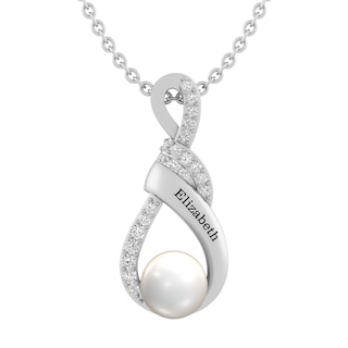 Cultured Pearl Necklace (1 Name)