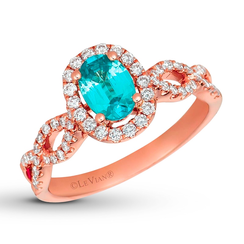 Main Image 1 of Le Vian Zircon Ring 1/3 ct tw Diamonds 14K Strawberry Gold