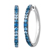 Thumbnail Image 1 of Le Vian Denim Ombre Hoop Earrings 14K Vanilla Gold