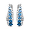 Thumbnail Image 1 of Le Vian Denim Ombre Hoop Earrings 14K Vanilla Gold