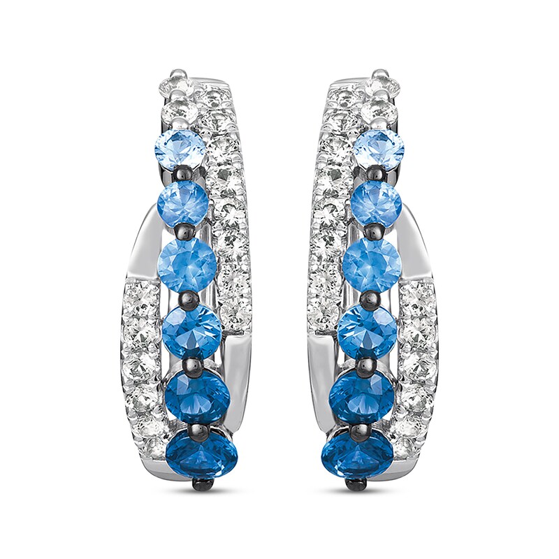 Le Vian Denim Ombre Hoop Earrings 14K Vanilla Gold