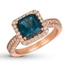 Thumbnail Image 0 of Le Vian Blue Topaz Ring 3/4 ct tw Diamonds 14K Strawberry Gold