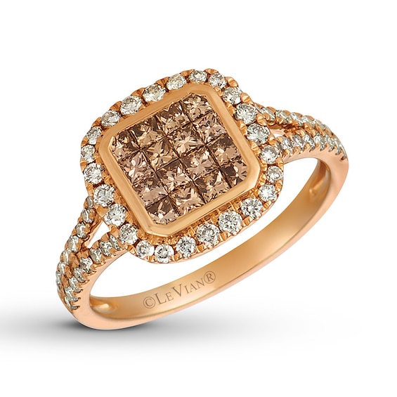 Le Vian Nude Diamond Ring 7/8 ct tw 14K Strawberry Gold | Fashion Rings | Popular Styles | Rings 