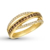 Thumbnail Image 0 of Le Vian Chocolate & Nude Diamond Ring 7/8 ct tw 14K Honey Gold