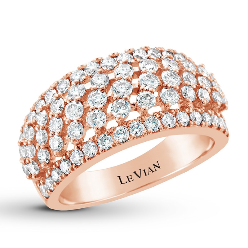 Le Vian Nude Diamond Ring 1-3/4 ct tw 14K Strawberry Gold