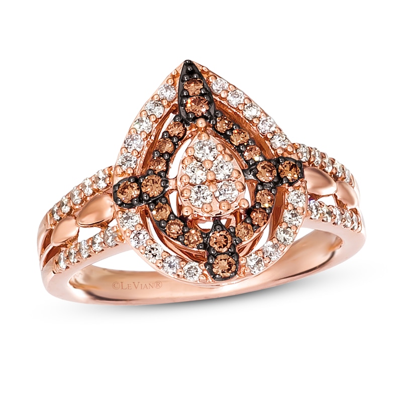 Main Image 1 of Le Vian Diamond Ring 1/2 ct tw 14K Strawberry Gold