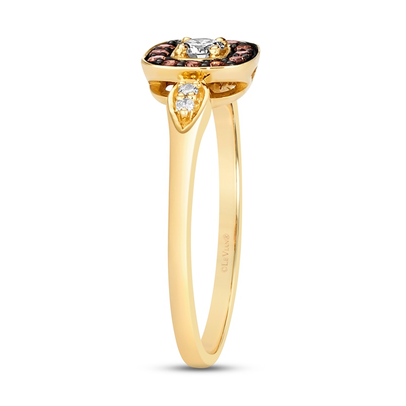 Main Image 4 of Le Vian Diamond Ring 1/5 ct tw Diamonds 14K Honey Gold